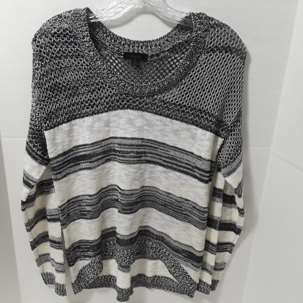 Mine Striped Loose Sweater Long Sleeve Knit Size S